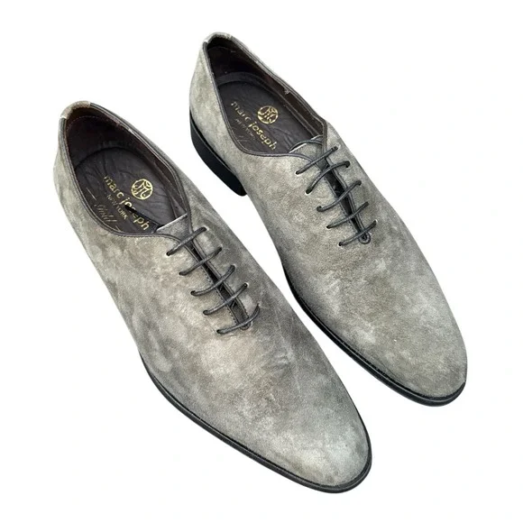 Marc Joseph Mens Lace up Watts St Gray Oxford‎ Dress Shoe in Gray Size 7